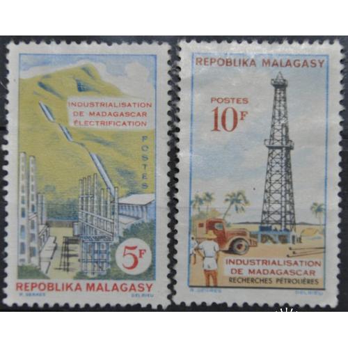 Французские колонии Мадагаскар Электрификация Добыча нефти 1962