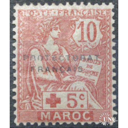 Французские колонии Марокко Надпечатка "Протекторат" 1915