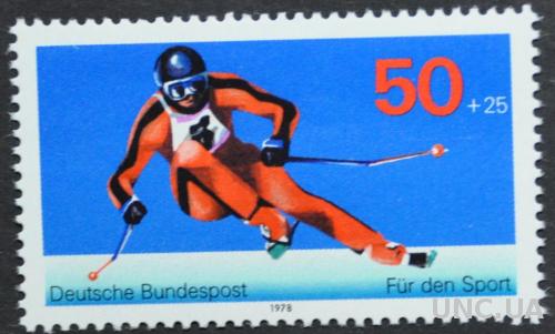 ФРГ Спорт Слалом Лыжи 1978
