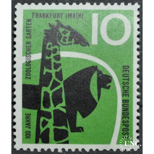 ФРГ Зоопарк Фауна 1958