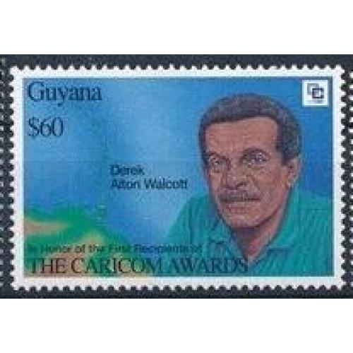 Гайана поэт и драматург Дерек Уолкотт (Derek Walcott) 1994