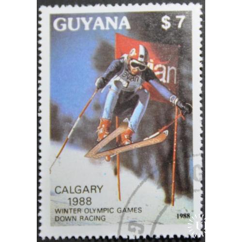 Гайана Спорт Лыжи Калгари 1988