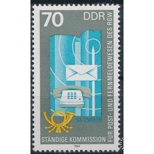ГДР Телекоммуникации Почта 1984