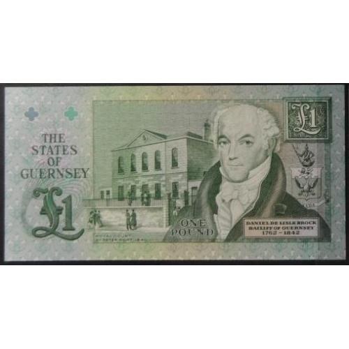 Гернси Guernsey 1 фунт UNC 1991