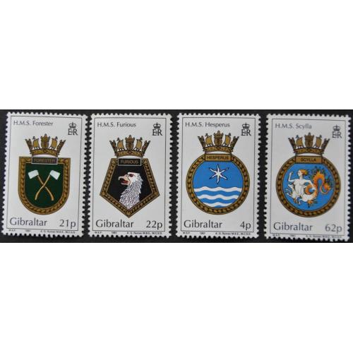 Гибралтар Флот Геральдика Корабельные гербы 1991