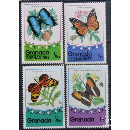 Гренада Фауна Бабочки 1975