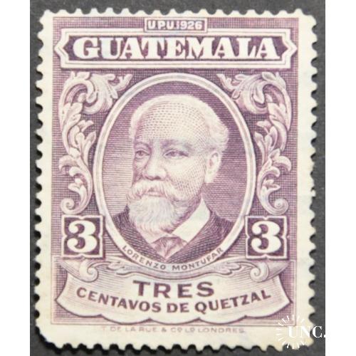 Гватемала Лоренцо Монтуфар 1926