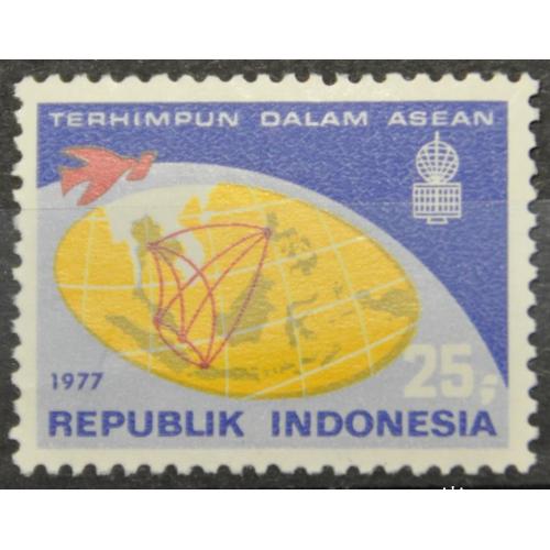 Индонезия Космос Карта 1977