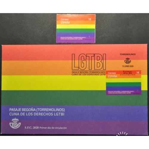 Испания Прайд ЛГБТ-сообщество 2020 Марка+КПД
