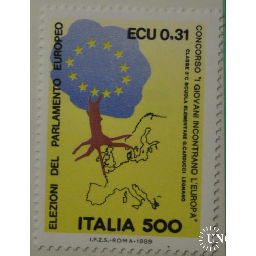 Италия Европарламент 1989 MNH