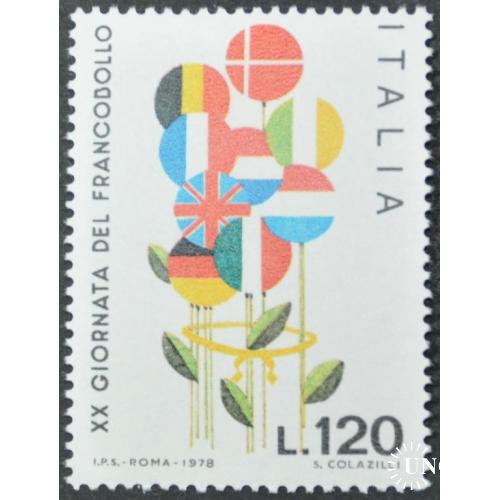 Италия Неделя письма Флаги 1978