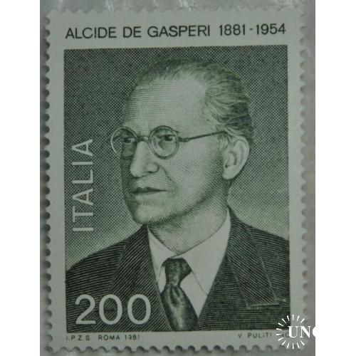 Италия президент Гаспери  1981