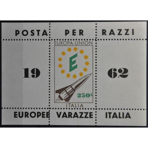 Италия Ракетная почта Европа 1962