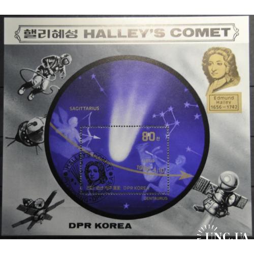 КНДР Северная Корея Космос Астрономия Комета Галлея 1985 СГ