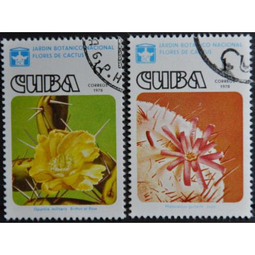 Куба Флора Цветы Кактус 1978