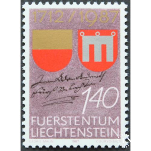 Лихтенштейн Геральдика 1987