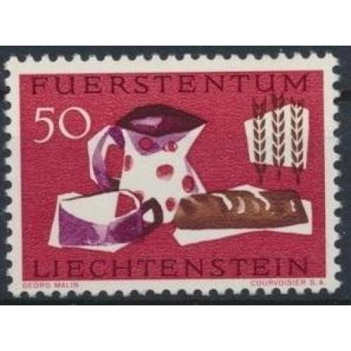 Лихтенштейн Хлеб Борьба с голодом ООН 1963
