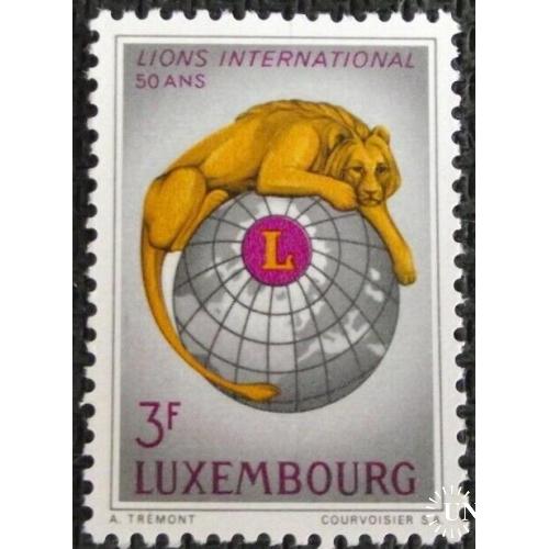 Люксембург LIONS ЛИОН клуб фауна лев 1967