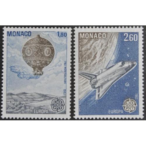 Монако Европа СЕПТ Космос Авиация 1983