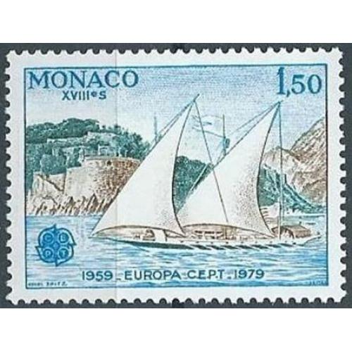 Монако Почта и телекоммуникации Европа СЕПТ Парусник  1979