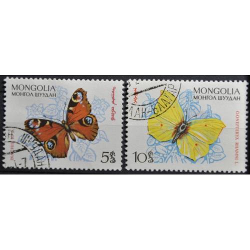 Монголия Фауна насекомые бабочки 1963