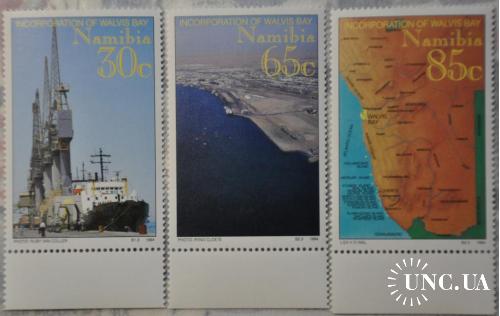 Намибия Морской Транспорт Карта 1994