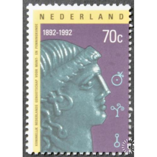 Нидерланды 100-летие Королевского общества нумизматики 1992