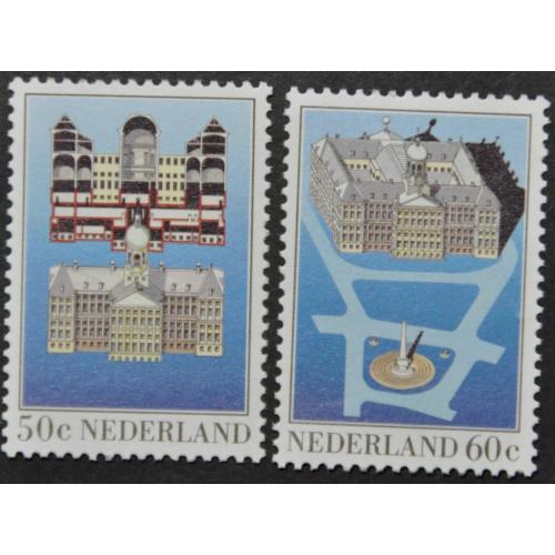 Нидерланды Архитектура Дворец в Амстердаме 1982