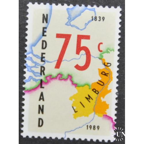 Нидерланды Провинция Лимбург Карта 1989