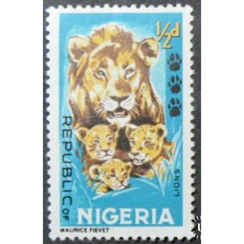 Нигерия Фауна Лев 1965