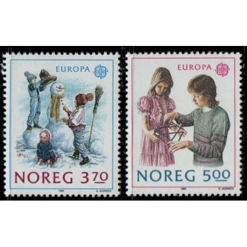 Норвегия Дети Игрушки Европа СЕПТ 1989