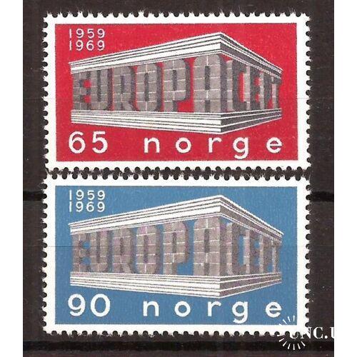 Норвегия Европа СЕПТ 1969