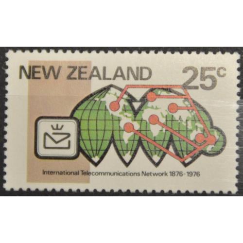 Новая Зеландия Телекоммуникации Карта 1976