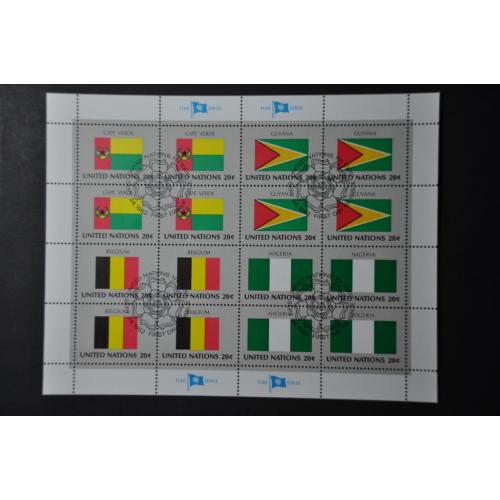 ООН Нью-Йорк Флаги Бельгия МЛ с СГ