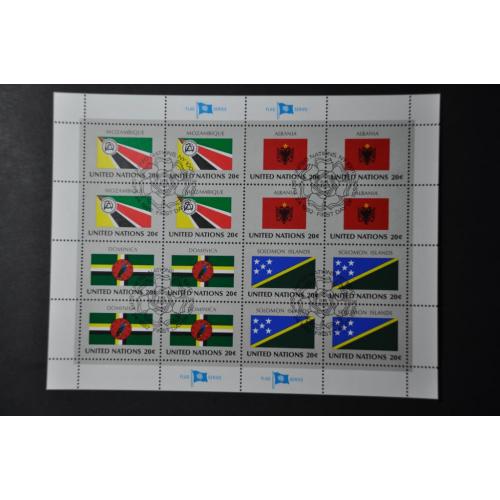 ООН Нью-Йорк Флаги Мозамбик МЛ с СГ