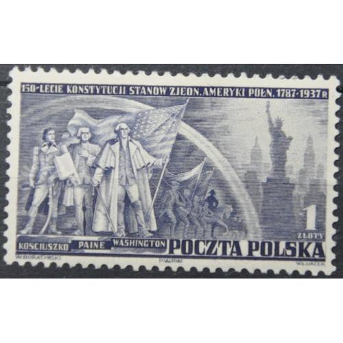 Польша США Тадеуш Костюшко 1938