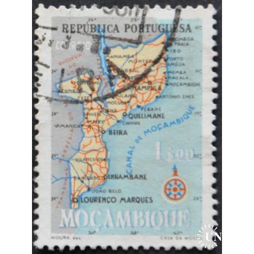 Португальские колонии Мозамбик География Карты 1954