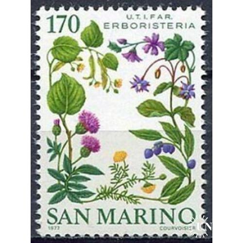Сан-Марино Флора Цветы 1977