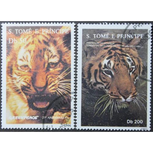 Сан-Томе и Принсипи Фауна Тигр 1992 1996
