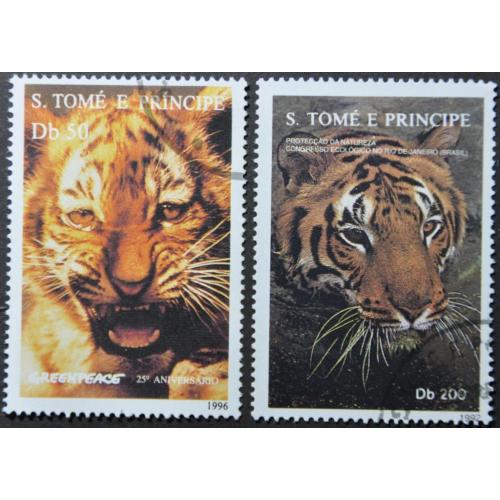 Сан-Томе и Принсипи Фауна Тигр 1992 1996