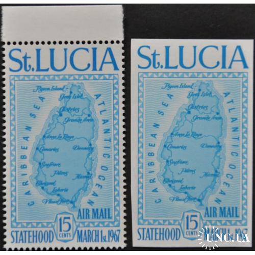 Сент-Люсия  Карта 1967