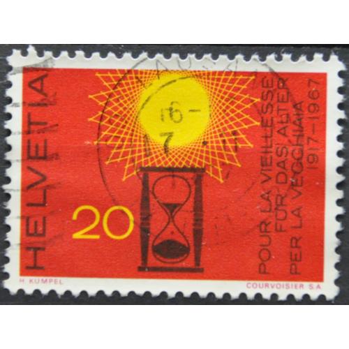 Швейцария Солнце Песочные часы 1967