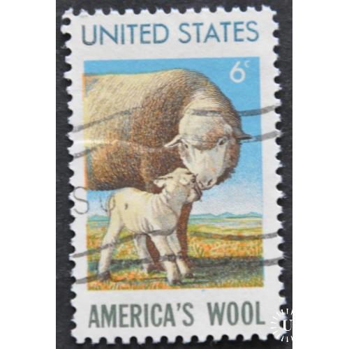 США  Фауна Овцы Шерсть 1971