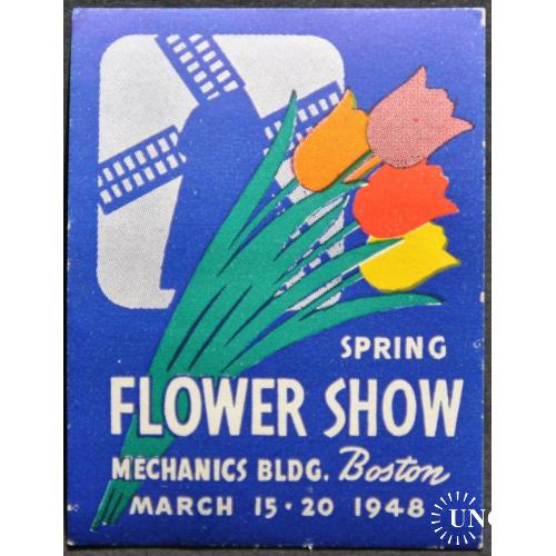 США Фестиваль цветов Тюльпаны Мельница Непочтовые 1948