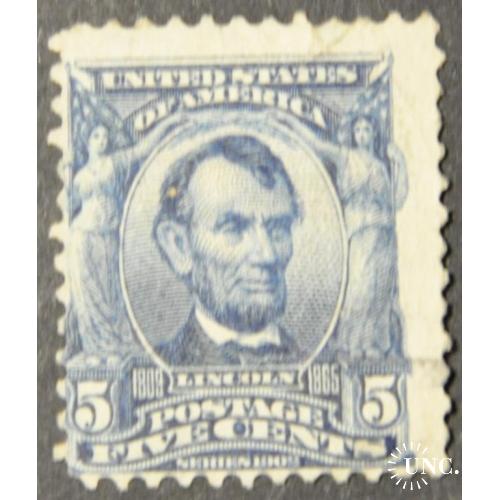США Линкольн 5c. 1902-1903 Sc.304