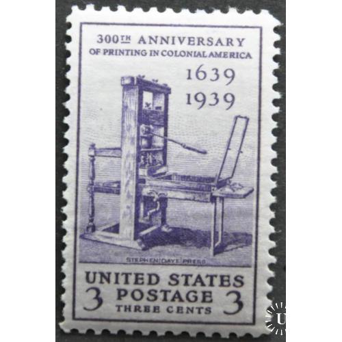 США Печатный станок 1939 Sc.857