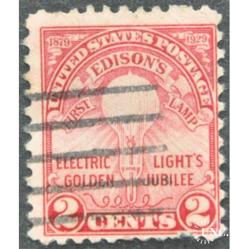 США Первая лампа Эдисона 1929