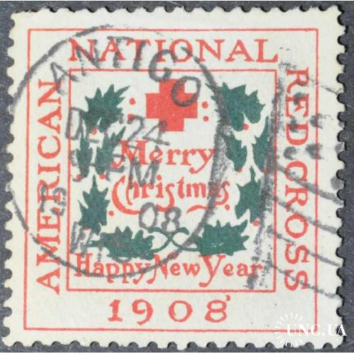США Рождество Новый Год Красный Крест Медицина 1908