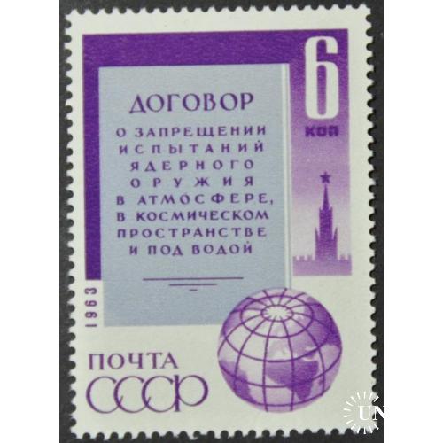 СССР Договор о запрещении испытаний ядерного оружия 1963