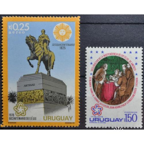 Уругвай 200 лет США 1975 1976 MNH